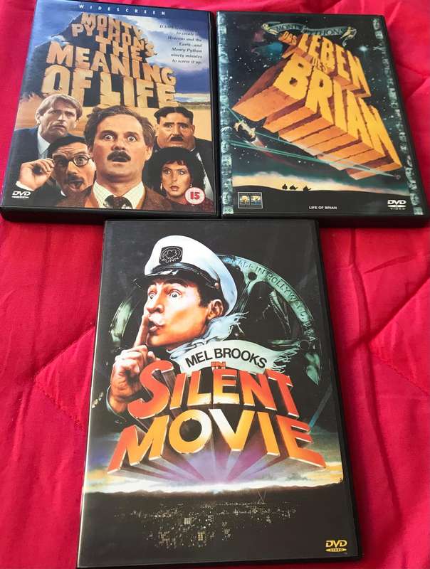 DVD Combo Monty Python The meaning of life + Das Leben desvBrian + Silent Movie