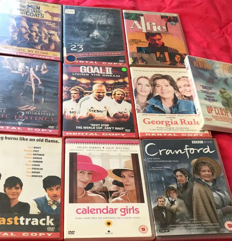 10 DVD Movie Lot The Number 23, Basic Instinct 2, Calendar Girls, Goal 2, Alfie, etc.