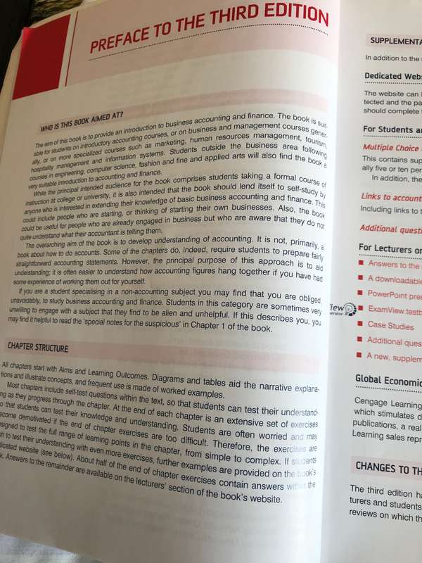 Business Accounting and Finance 3rd edition Catherine Gowthorpe