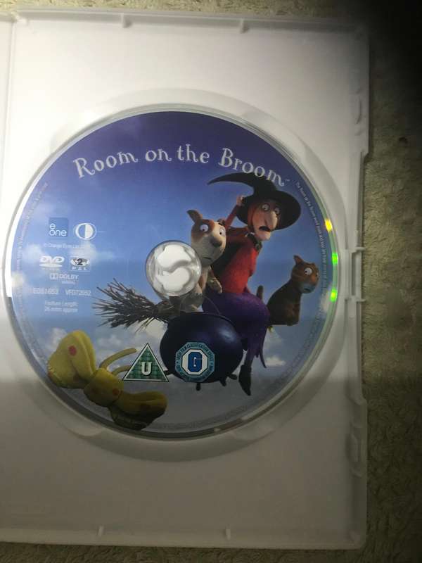 Cinderella, Cinderella 2, Tinkerbell and Room on the broom DVD kids