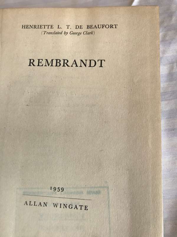 REMBRANDT March 1959 First impression