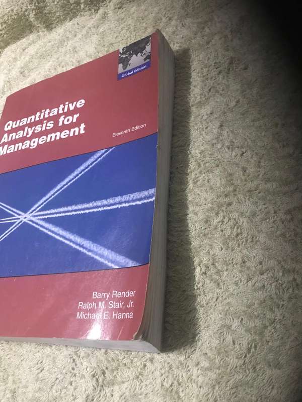 Quantitative Analysis for Management Barry Render