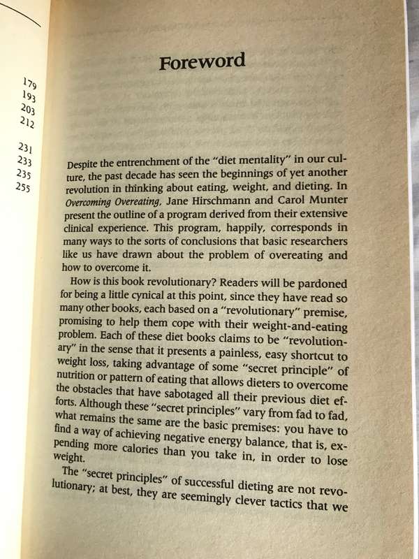 OVERCOMING OVEREATING Conquer your obsession with food Jane R Hirschmann