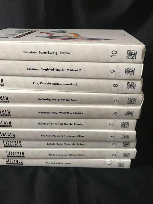 Literary Lifelines 10 volumes hardcover books