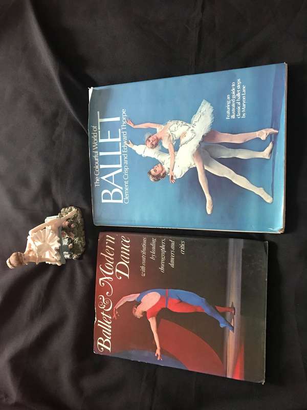 Ballet  x 2 books and Figurine