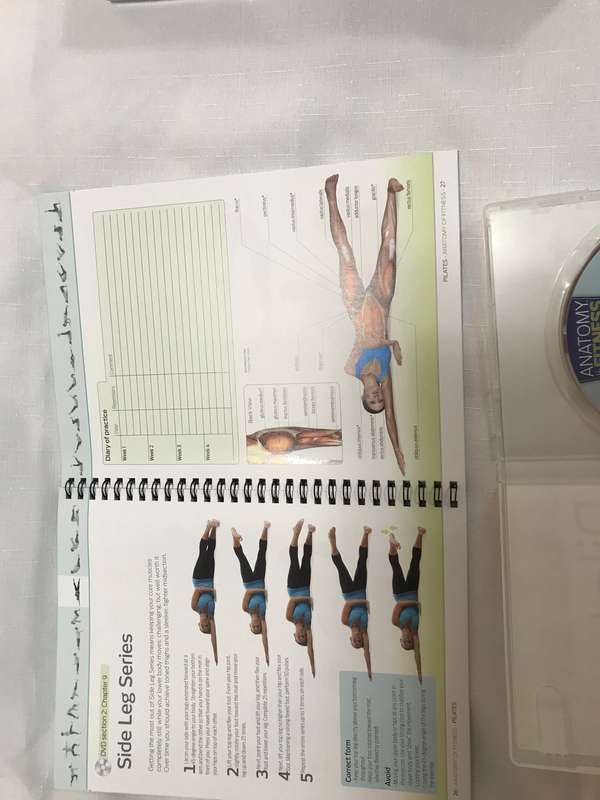 Anatomy of Fitness Pilates Book & DVD in box