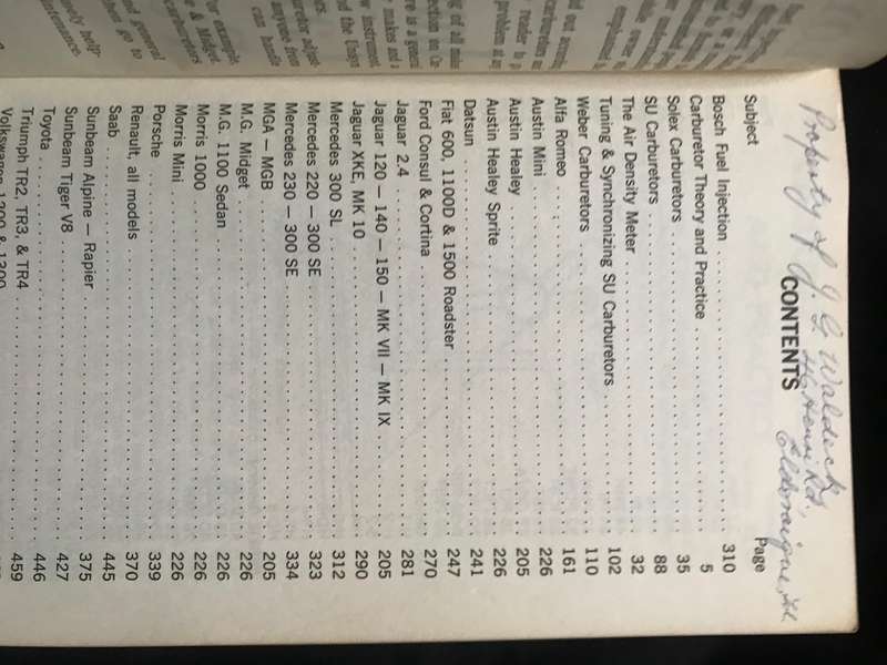 Floyd Clymer's Handbook of Imported Car Carburetors and Fuel Injection