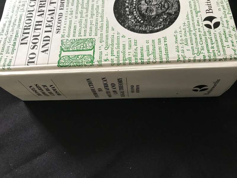 Introduction to South African Law and Legal Theory by Butterworth Hardcover 2nd edition