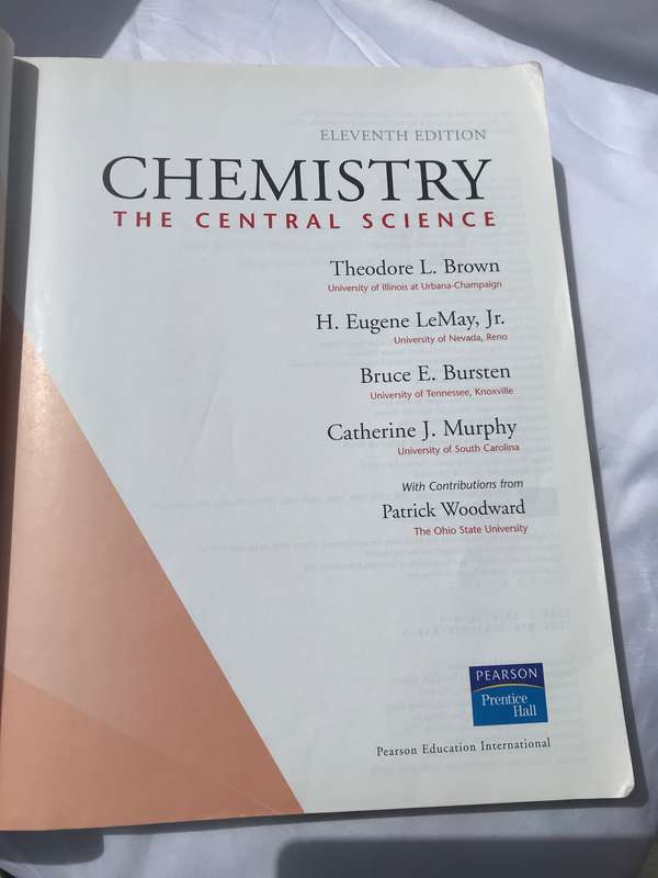 Chemistry The Central Science Pearson International Edition 11 E