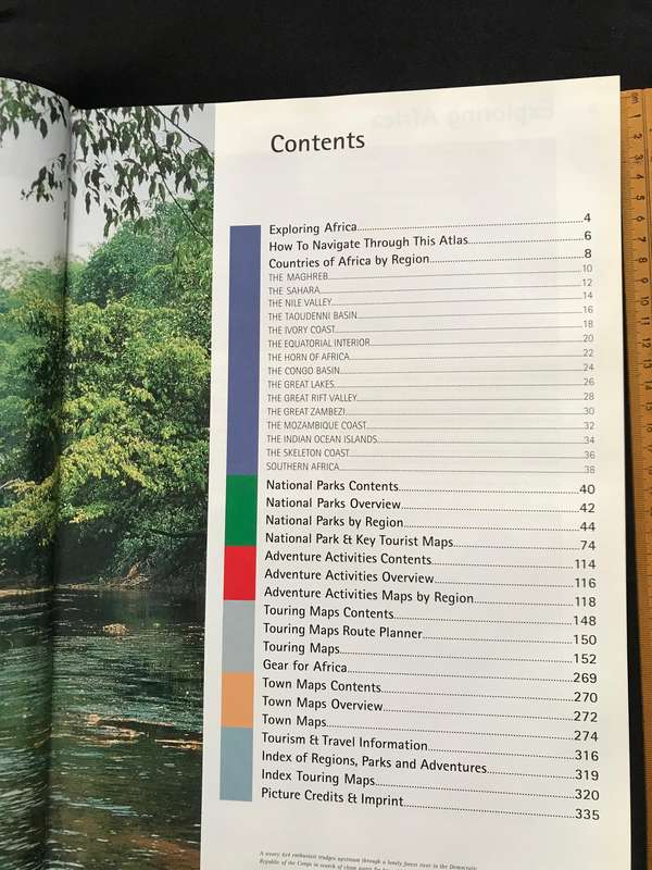 Africa Adventure Atlas hardcover 336 pages