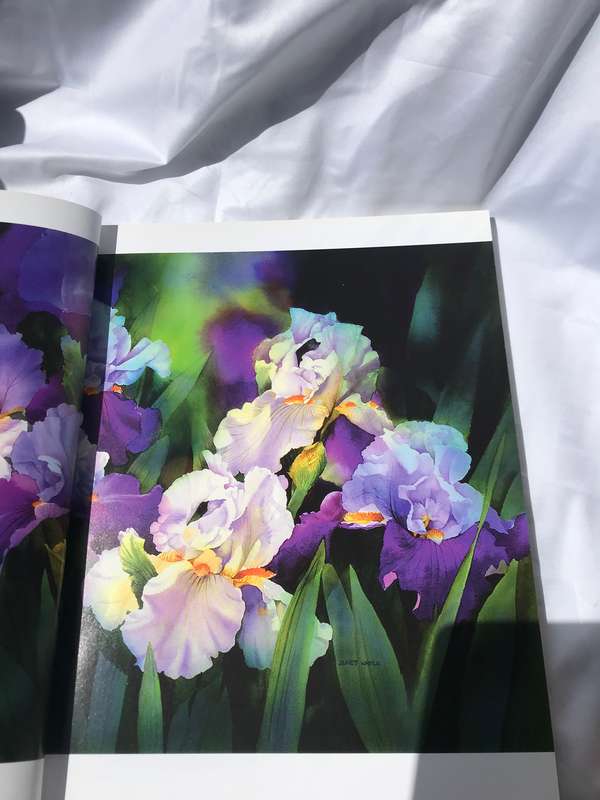 Waterverfblomme Janet Whittle