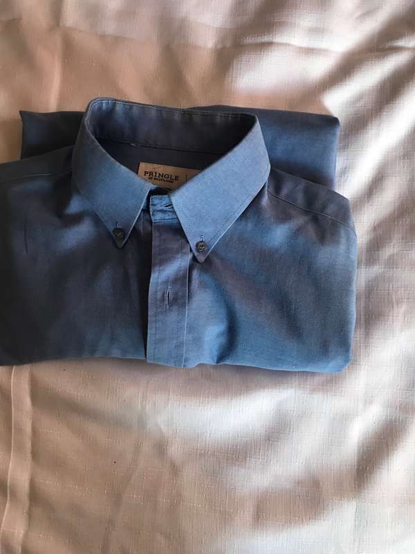 Pringle of Scotland Shirt Blue long sleeve Medium