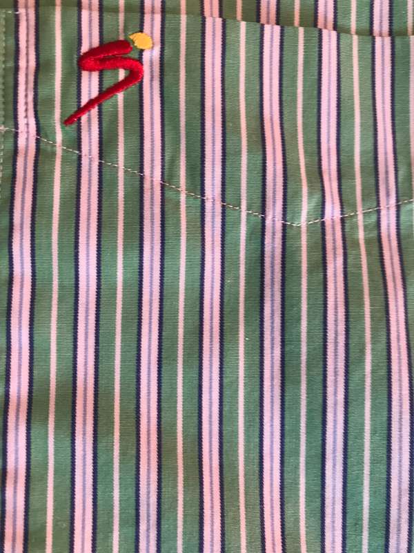 Supersport XL green stripe shirt