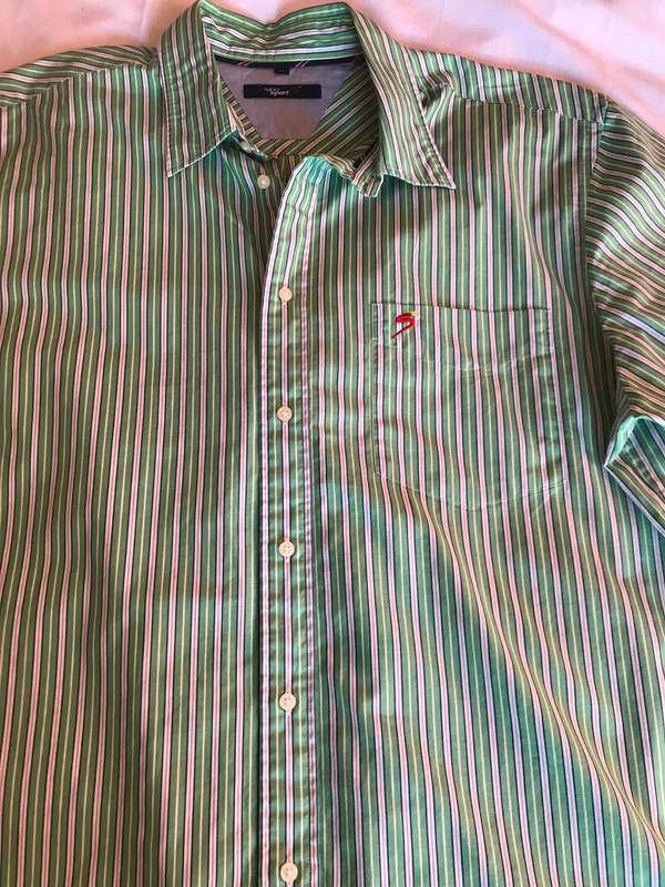 Supersport XL green stripe shirt