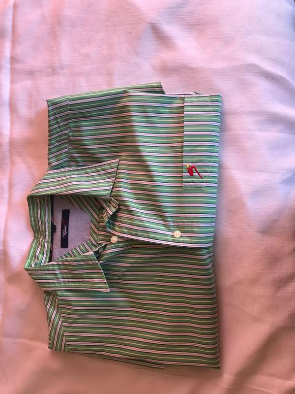 Supersport XL green stripe shirt
