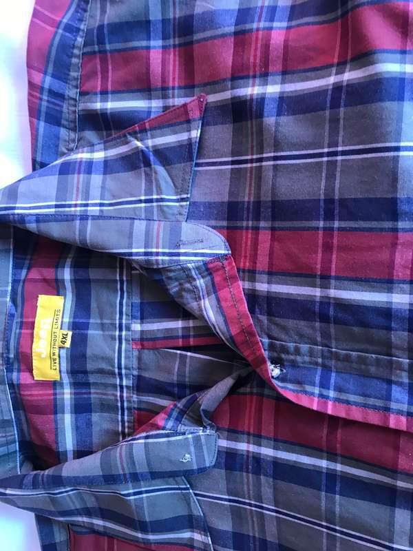 Jeep 4XL green check Shirt