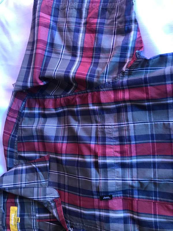 Jeep 4XL green check Shirt
