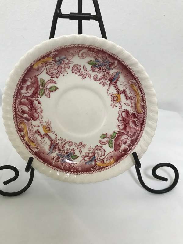 Johnson Brothers China England DEVONSHIRE Brown - TEA CUP SAUCER Pat nr 118579