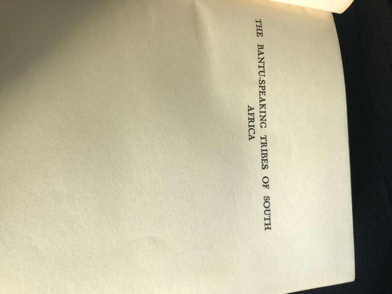 Bantu-Speaking Tribes of South-Africa An Ethnographical Survey 1946 & 1966