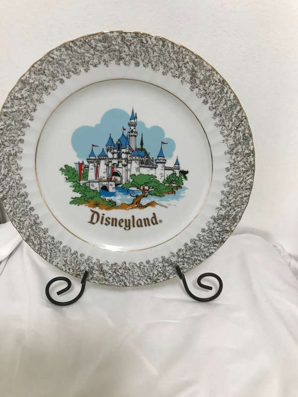Disneyland Souvenir Plate Sleeping Beauty Castle