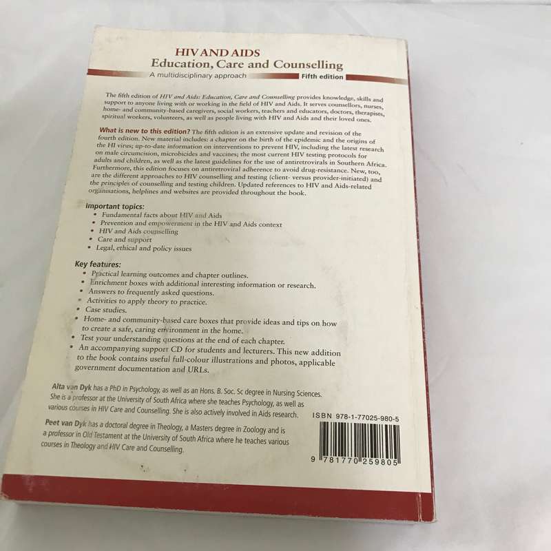 HIV and AIDS Education, Care and Counselling 5th edition