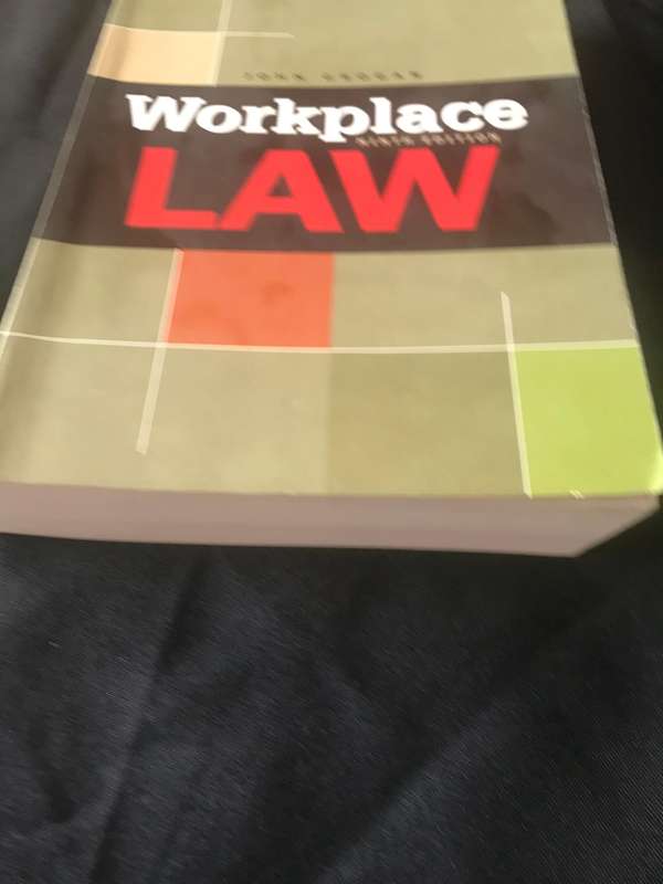 Workplace LAW 9th edition by John Grogan Juta