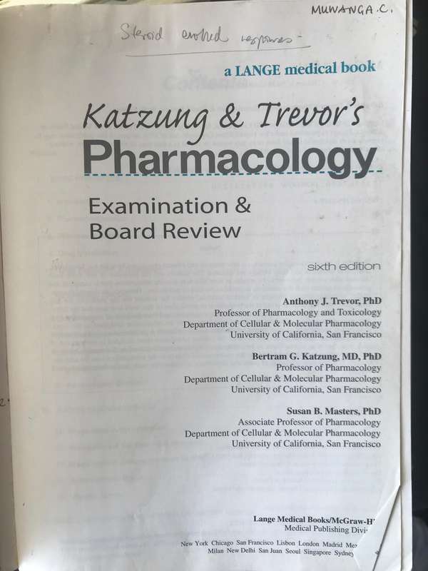 Katzung's Pharmacology: Examination and Board Review 6th edition