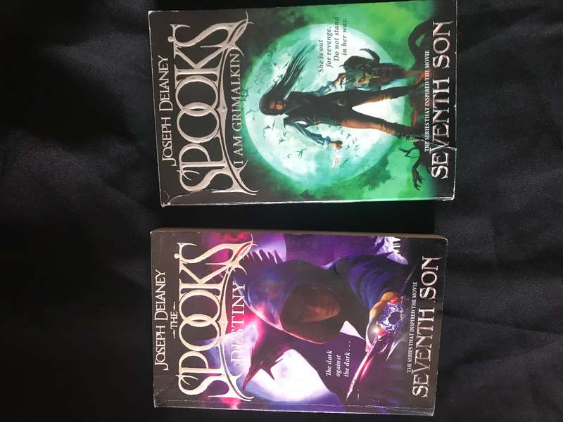 The Spooks Destiny book 8 and I am Grimalkin book 9 by Joseph Delaney