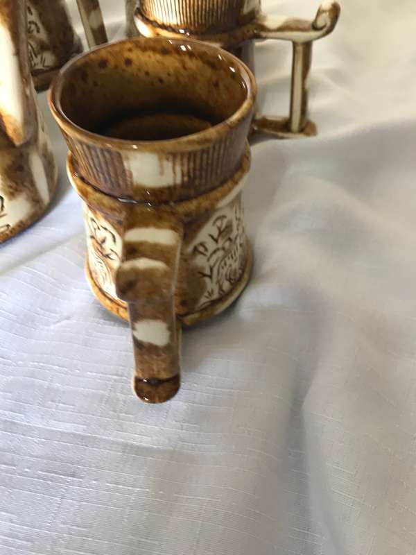 CRESCENT WARE CERAMIC 8 PIECE SET 964 AFRICAN SAFARI PRINT
