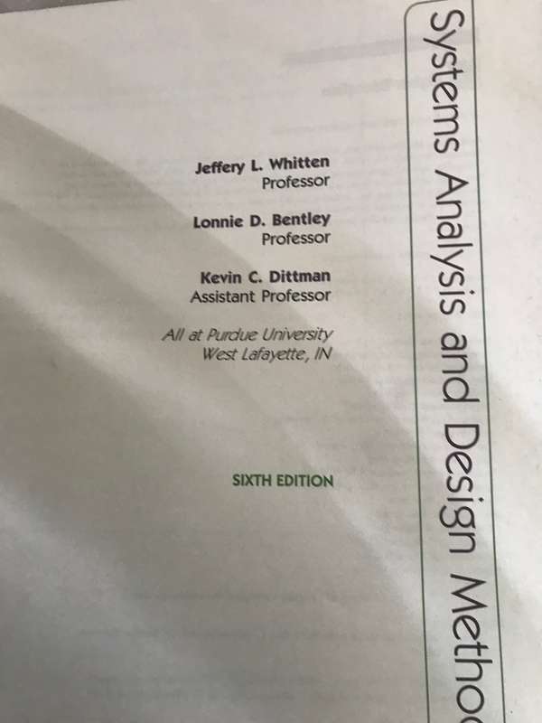 system analysis design methods 6th edition McGraw.Hill