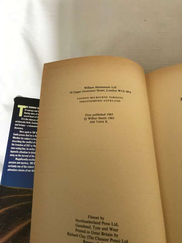 The Burning Shore Wilbur Smith hardcover