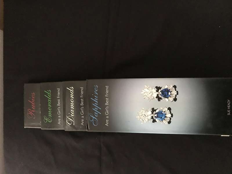 Set Of 4, Sapphires, Rubies, Emeralds And Diamonds-Girls Best friends by Sue Heady