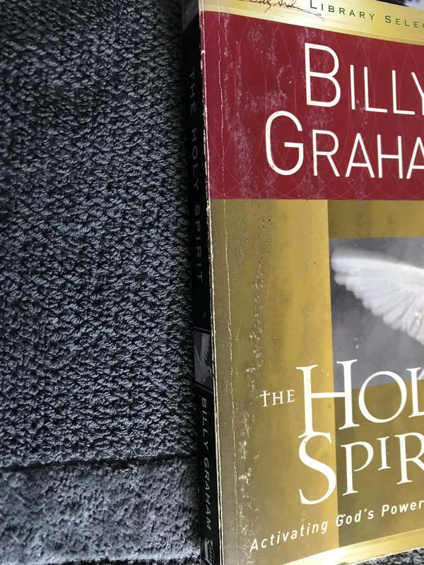 Signed Copy Billy Graham The Holy Spirit Rare find and added bonus Autobiography Just as I am
