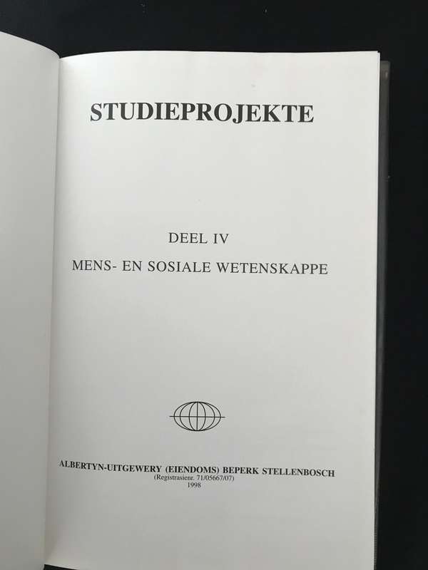 Studieprojekte Deel 1-4 Dr C.F Albertyn