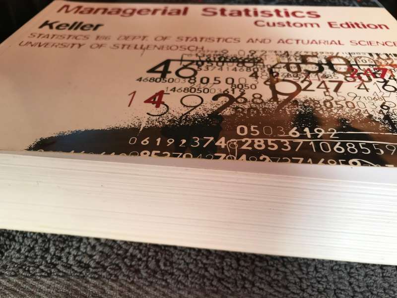 Managerial Statistics Custom Edition Keller (Statistics 186 Dept of Statistics & Actuarial Uni Stell