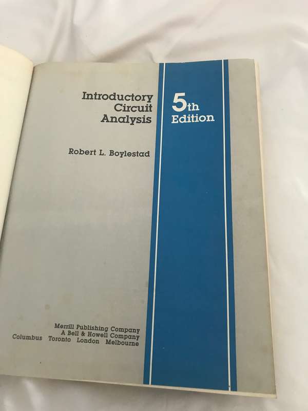 Introductory Circuit Analysis Hard Back Book