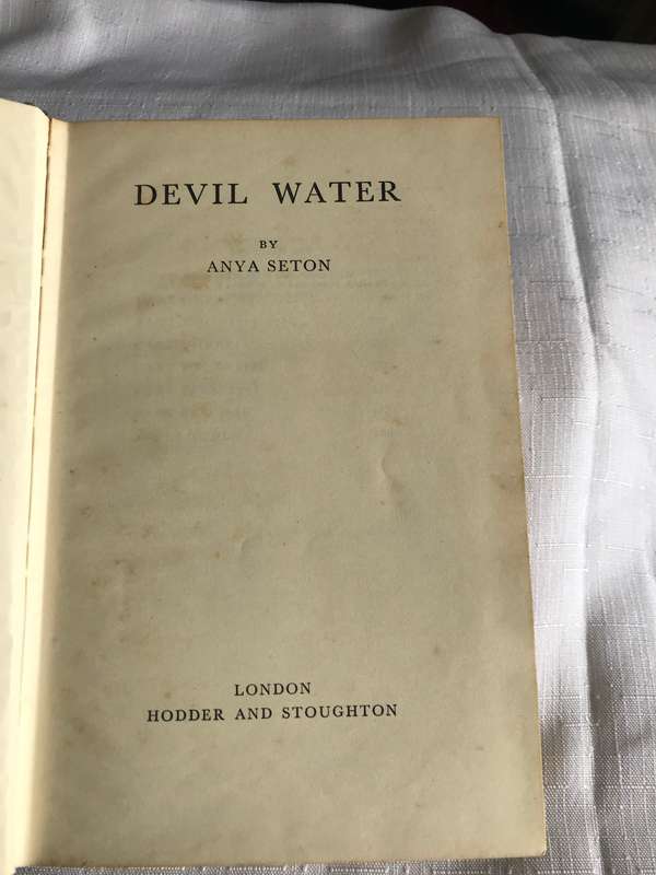 Devil Water Anya Seton