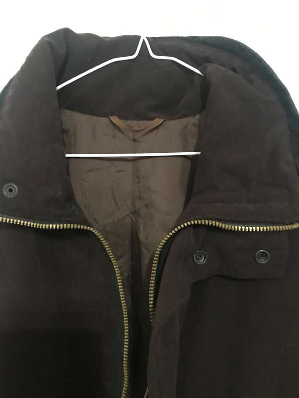Brown Suede Thick Jacket XL