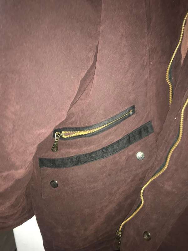 Brown Suede Thick Jacket XL