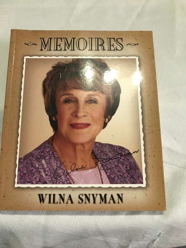 Memoires Wilna Snyman  Signed Copy
