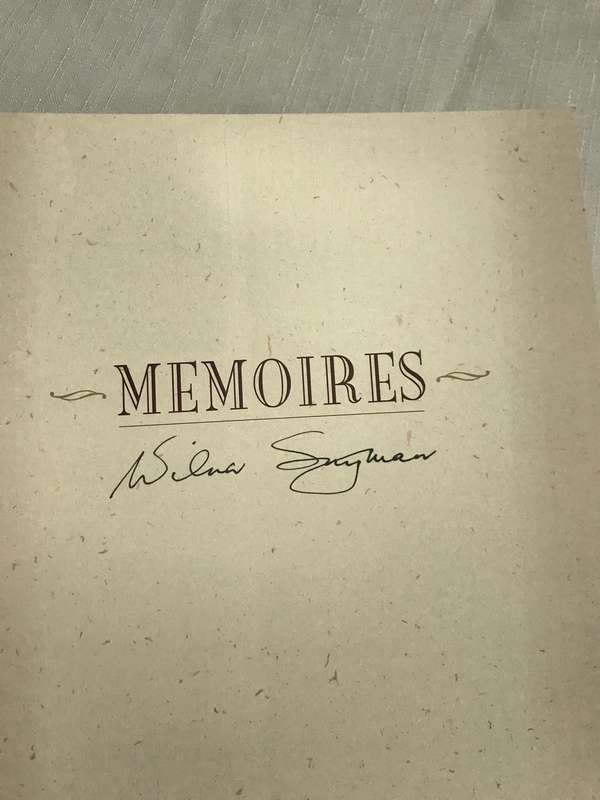 Memoires Wilna Snyman  Signed Copy