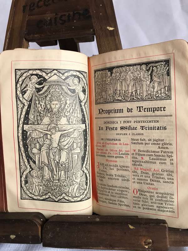 Latin Breviarium Romanum 1926 Table of Sermons for Entire Year