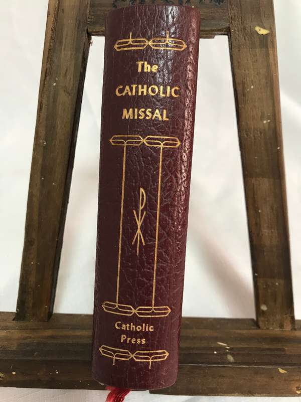 Catholic Missal 1954,1955 Containing All the Masses for Sunday Holy Days Obligations