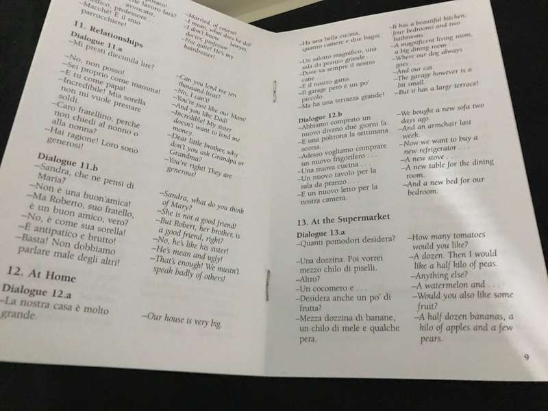 Languages on the Go: Italian on the Go (1992, Audio Cassette / Booklet