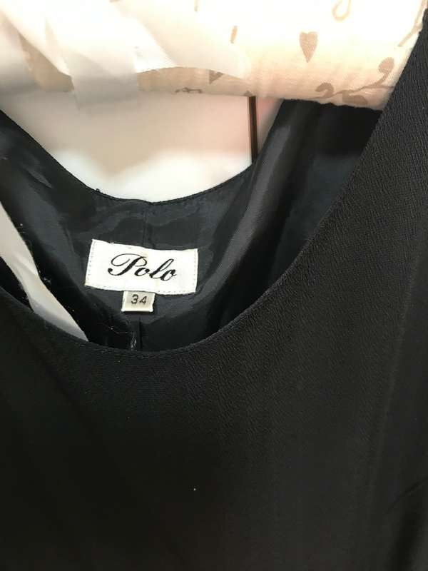 Polo Sleeveless Stretch Dress size 34 black