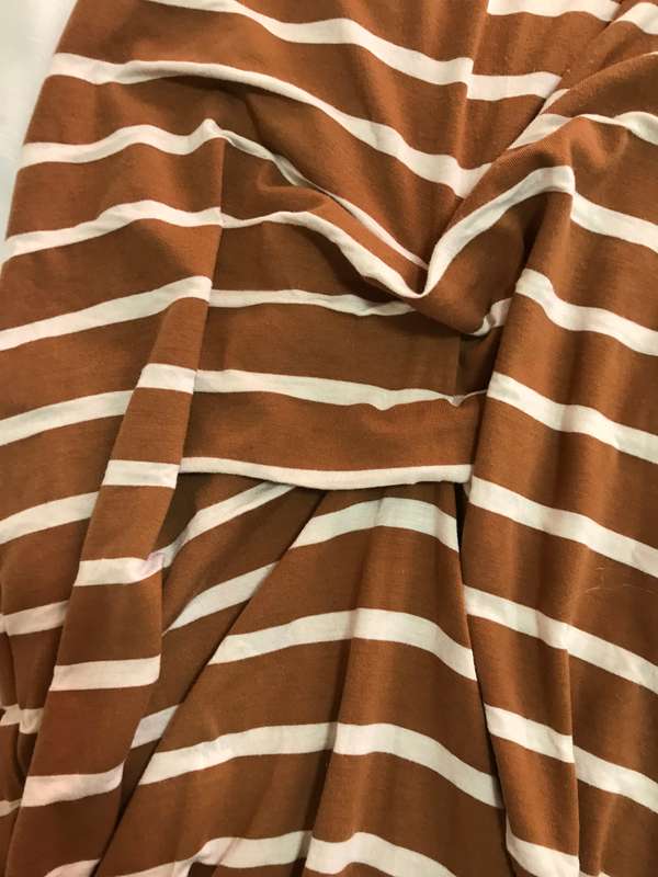 Brown stripe dress size 34 Truworth