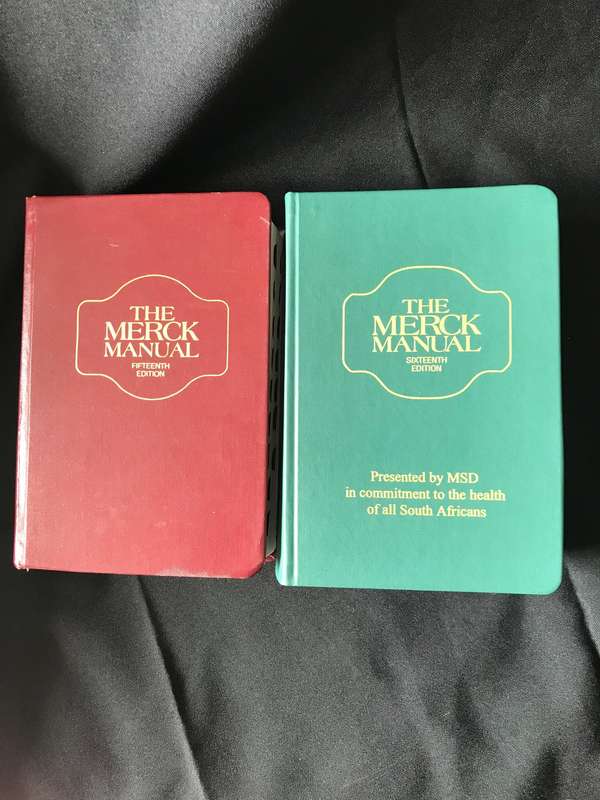 The Merck Manual 15th ed 1987 and 16th edition 1992
