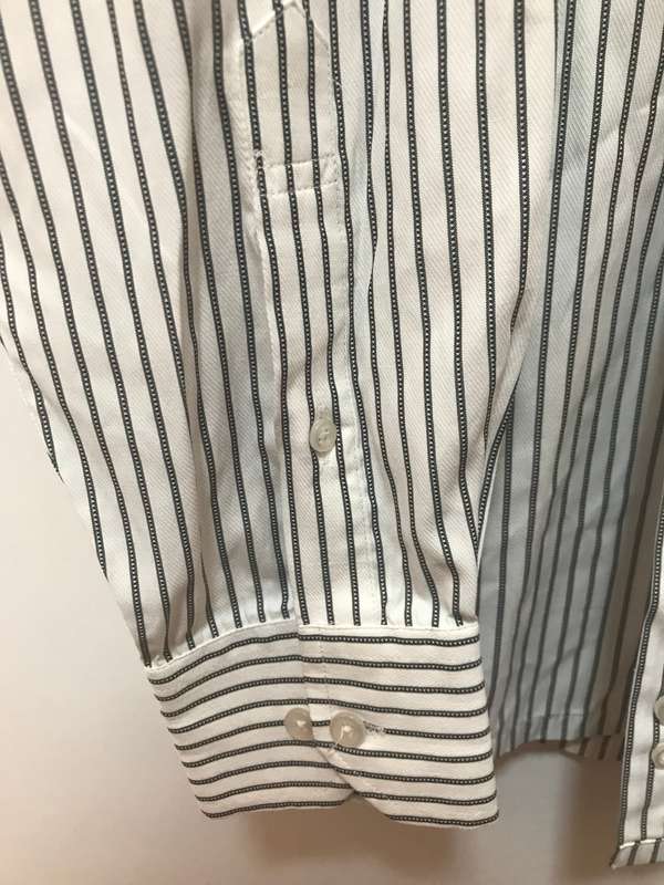 Club Avis Shirt Mens Made in USA size large black stripe
