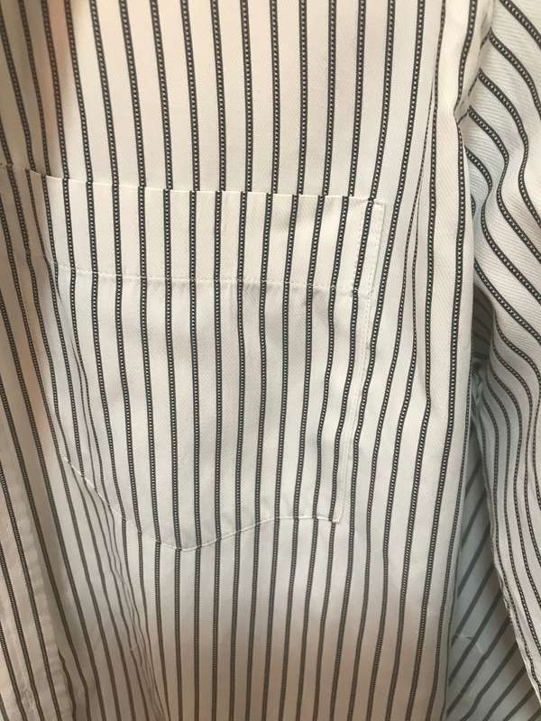 Club Avis Shirt Mens Made in USA size large black stripe