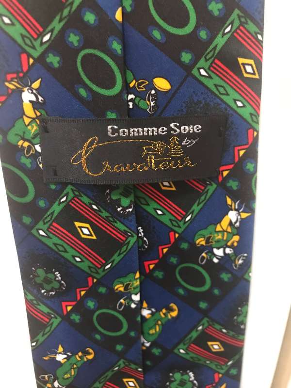 Springbok Mens Tie by Comme Soie Hand made Collectable for Display